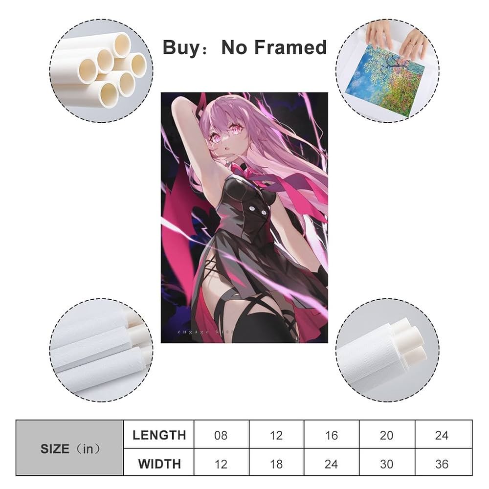 Anime Engage Kiss Kisara Poster Canvas Wall Art Posters